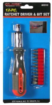 12PC RATCHET DRIVER & BIT